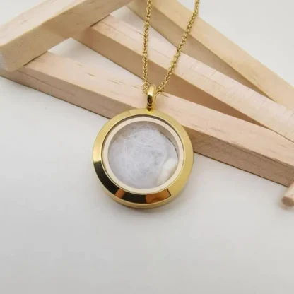 Custom Pet Fur And Photo Locket Necklace - Image 9