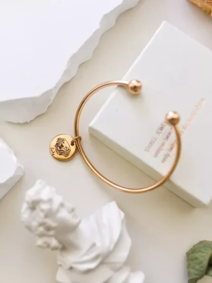 Custom Pet Photo Bangle Bracelet