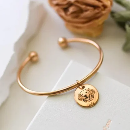 Custom Pet Photo Bangle Bracelet - Image 2
