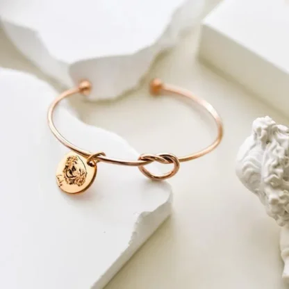 Custom Pet Portrait Knotted Bangle - Image 2