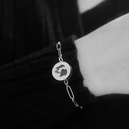 Paperclip Pet Memorial Bracelet - Image 4