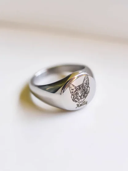 Personalized Custom Pet Face Ring - Image 2