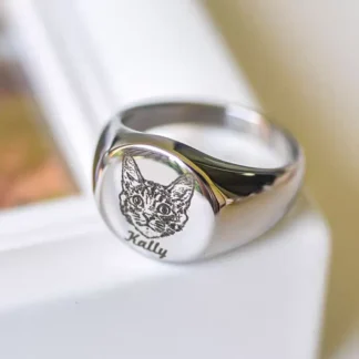 Personalized Custom Pet Face Ring
