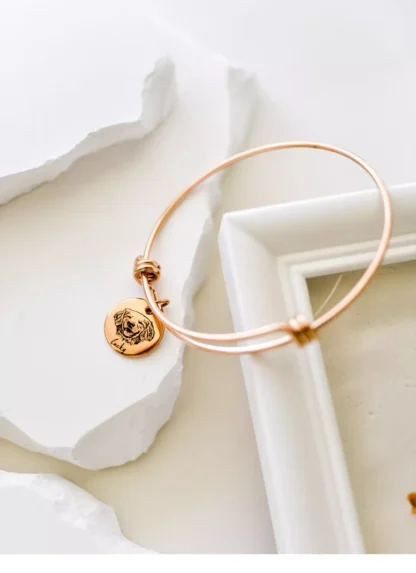Pet Portrait Bangle Bracelet - Image 5