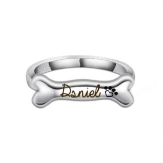 Silver Dog Bone Ring